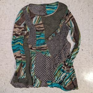 Dor Dor Womens Artsy Long Sleeved Tunic